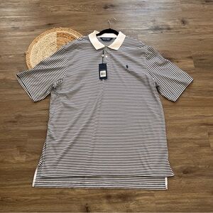 RALPH LAUREN Polo Golf Pima Cotton Miravista Embroidered Mens Polo Shirt NWT